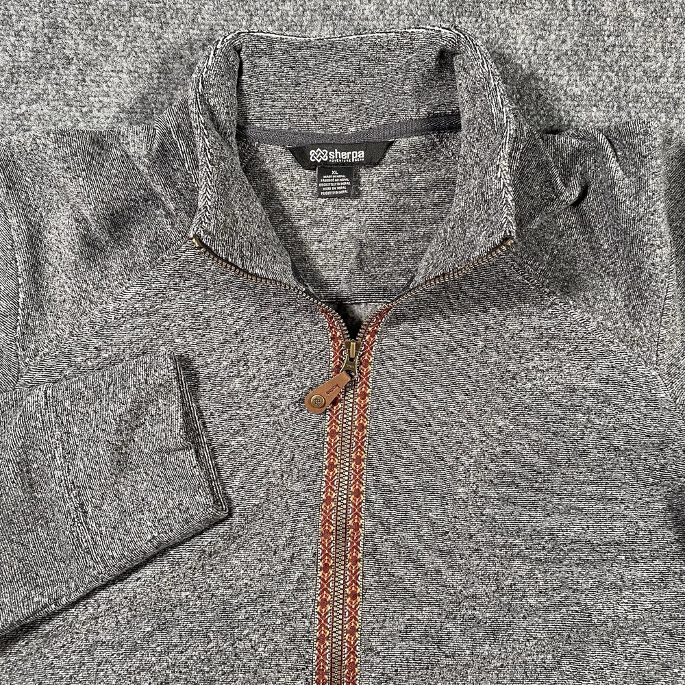 Sherpa Rolpa Full Zip Fleece Jacket Womens Size XL Zippered Pockets Stretch